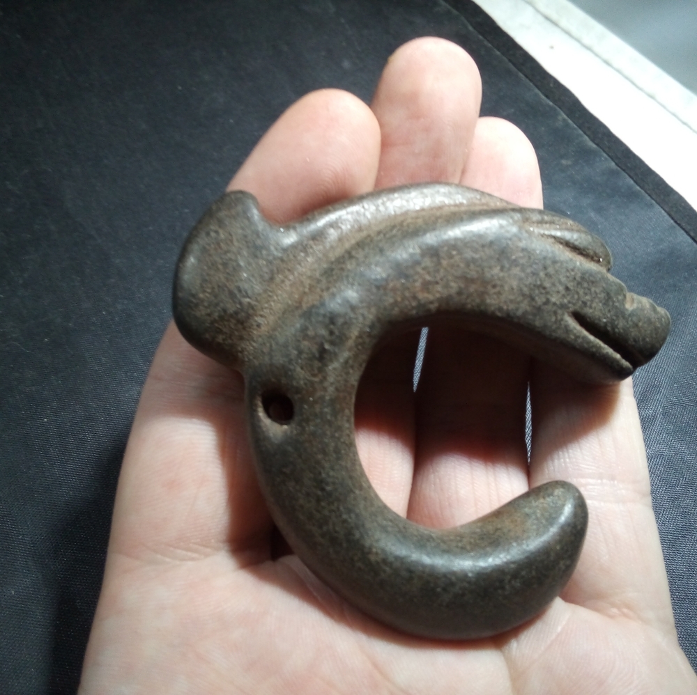 Stone jewelry Japanese tribal pendant